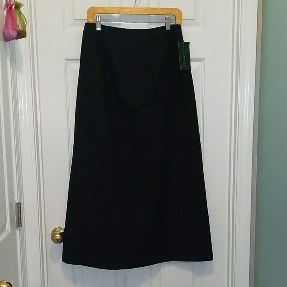 Harve Benard  charcoal gray wool blend skirt Sz 10 NWT - Picture 1 of 3